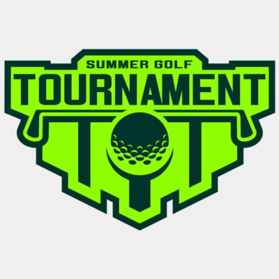 Tournament Summer golf logo template Thumbnail